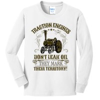 Steam Traction Engine Retirement Idea Steam Engine Kids Long Sleeve Shirt