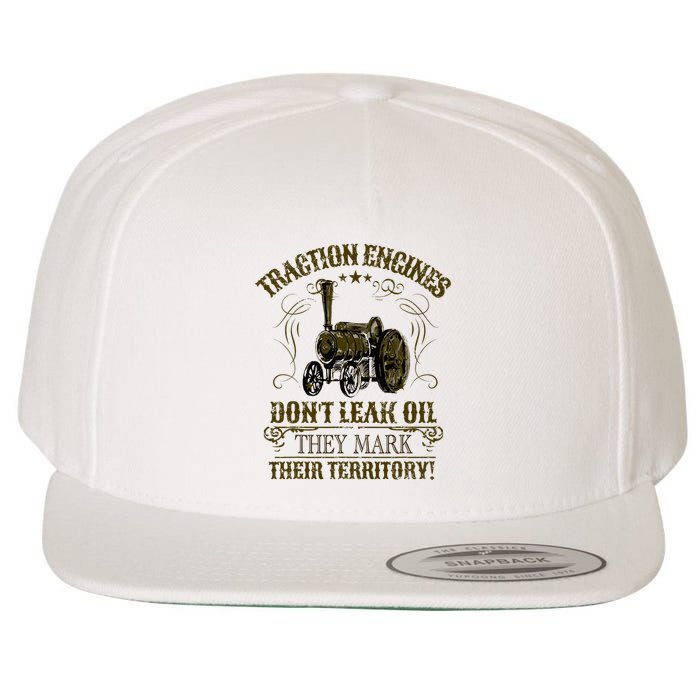 Steam Traction Engine Retirement Idea Steam Engine Wool Snapback Cap
