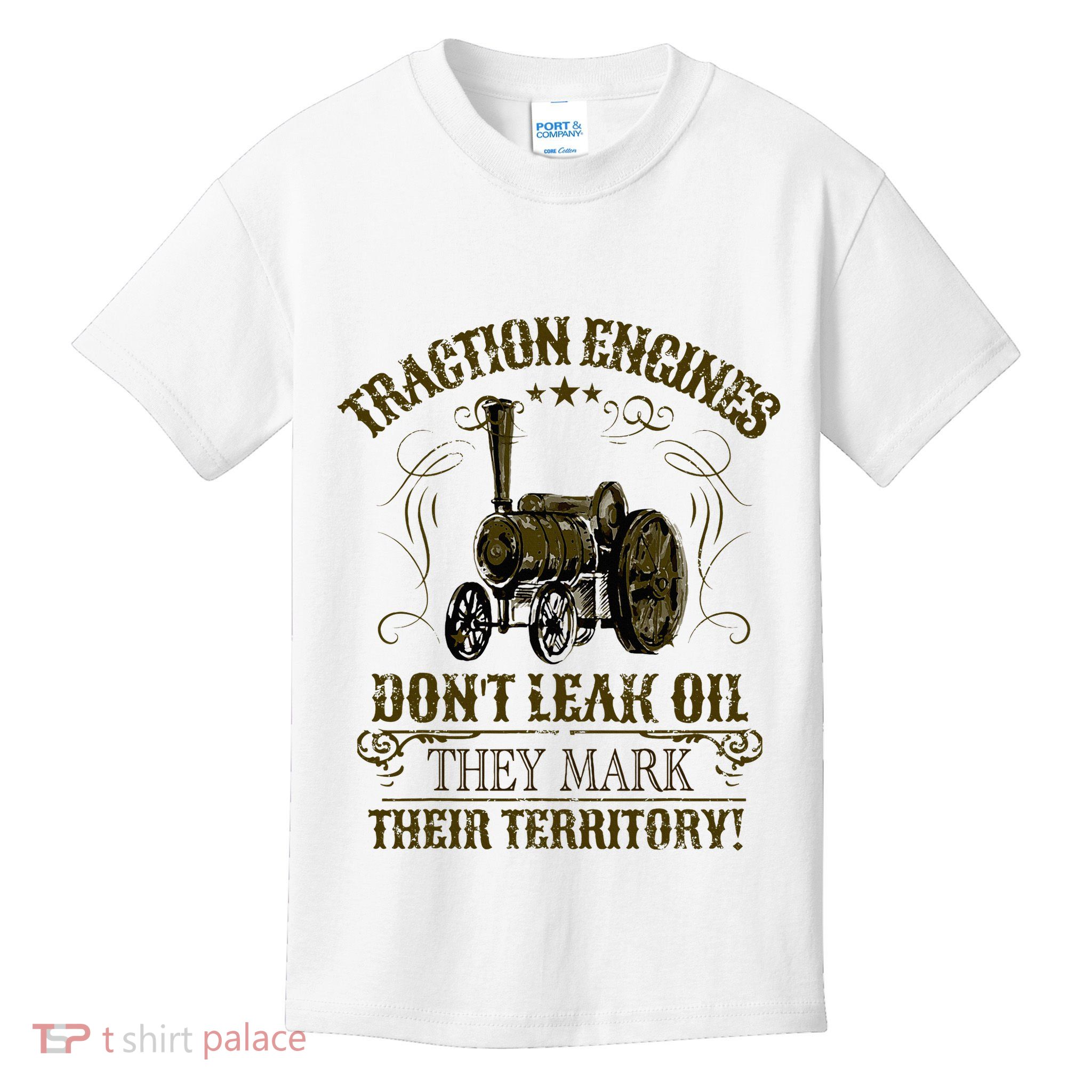 Steam Traction Engine Retirement Idea Steam Engine Kids T-Shirt