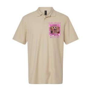 Save The Environment Eat Plastic Funny Cute Cat Meme Softstyle Adult Sport Polo