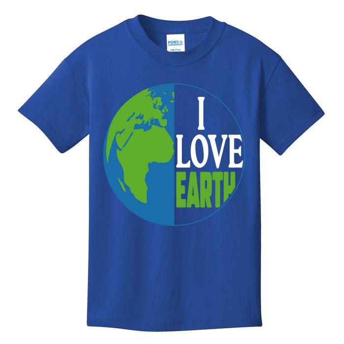 Save The Earth Day Everyday I Love Mother Earth Planet Earth Gift Kids T-Shirt