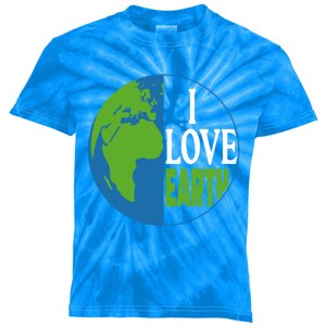 Save The Earth Day Everyday I Love Mother Earth Planet Earth Gift Kids Tie-Dye T-Shirt