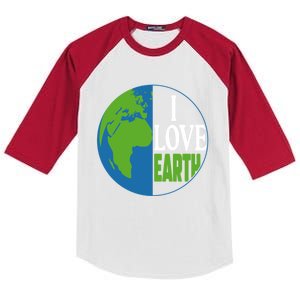 Save The Earth Day Everyday I Love Mother Earth Planet Earth Gift Kids Colorblock Raglan Jersey