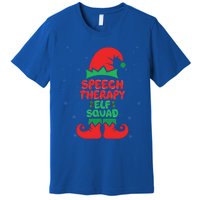 Speech Therapy Elf Squad Slp Speech Therapist Christmas Great Gift Premium T-Shirt