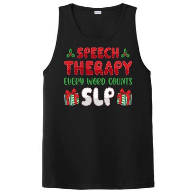 Speech Therapy Every Word Slp Speech Therapists Christmas Cute Gift PosiCharge Competitor Tank