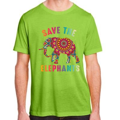 Save The Elephants Earth Day Climate Change Cool Gift Adult ChromaSoft Performance T-Shirt