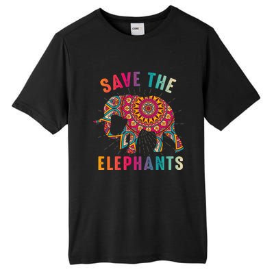 Save The Elephants Earth Day Climate Change Cool Gift Tall Fusion ChromaSoft Performance T-Shirt