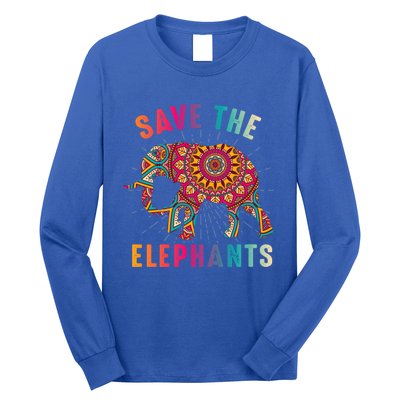 Save The Elephants Earth Day Climate Change Cool Gift Long Sleeve Shirt