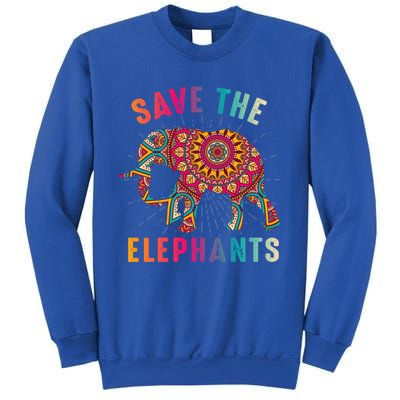 Save The Elephants Earth Day Climate Change Cool Gift Sweatshirt