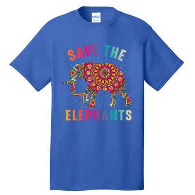 Save The Elephants Earth Day Climate Change Cool Gift Tall T-Shirt