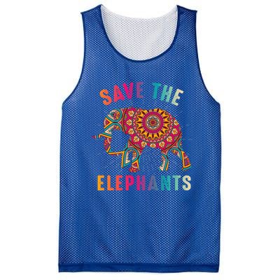 Save The Elephants Earth Day Climate Change Cool Gift Mesh Reversible Basketball Jersey Tank