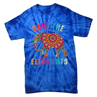 Save The Elephants Earth Day Climate Change Cool Gift Tie-Dye T-Shirt