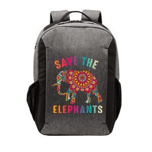 Save The Elephants Earth Day Climate Change Cool Gift Vector Backpack