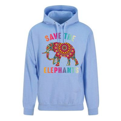 Save The Elephants Earth Day Climate Change Cool Gift Unisex Surf Hoodie