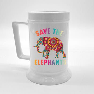 Save The Elephants Earth Day Climate Change Cool Gift Beer Stein