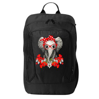 Save The Elephants Elephant Mom Red Bow City Backpack
