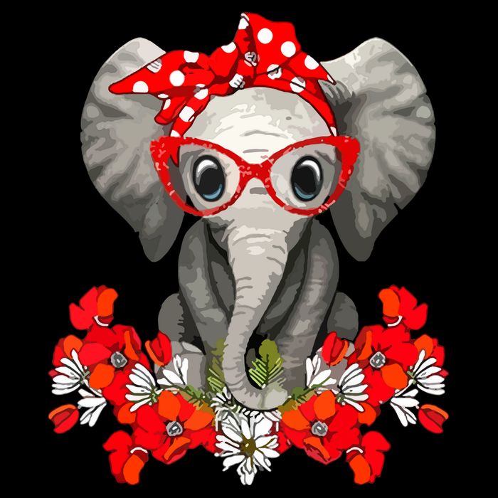 Save The Elephants Elephant Mom Red Bow Bag