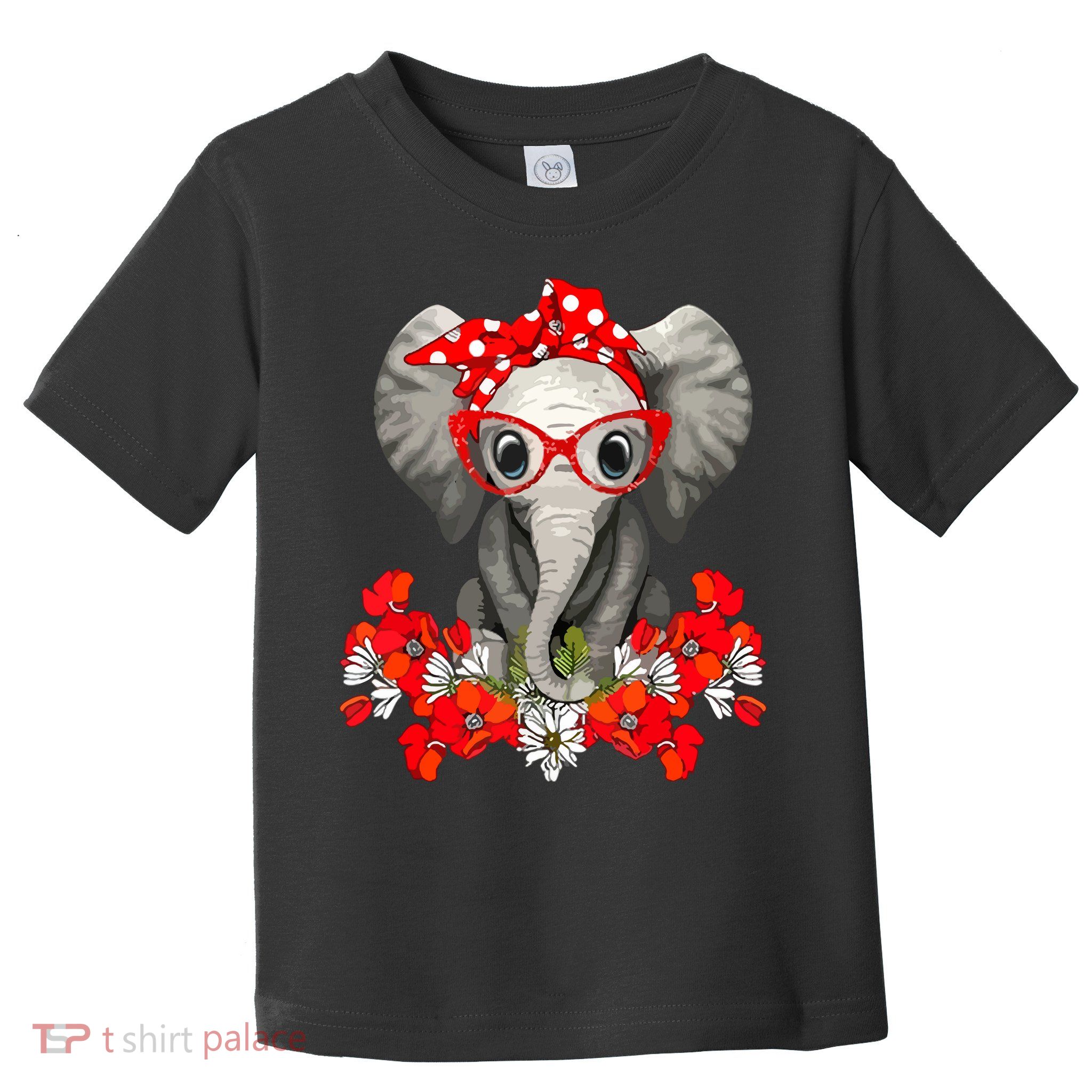 Save The Elephants Elephant Mom Red Bow Toddler T-Shirt