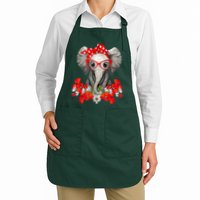 Save The Elephants Elephant Mom Red Bow Apron
