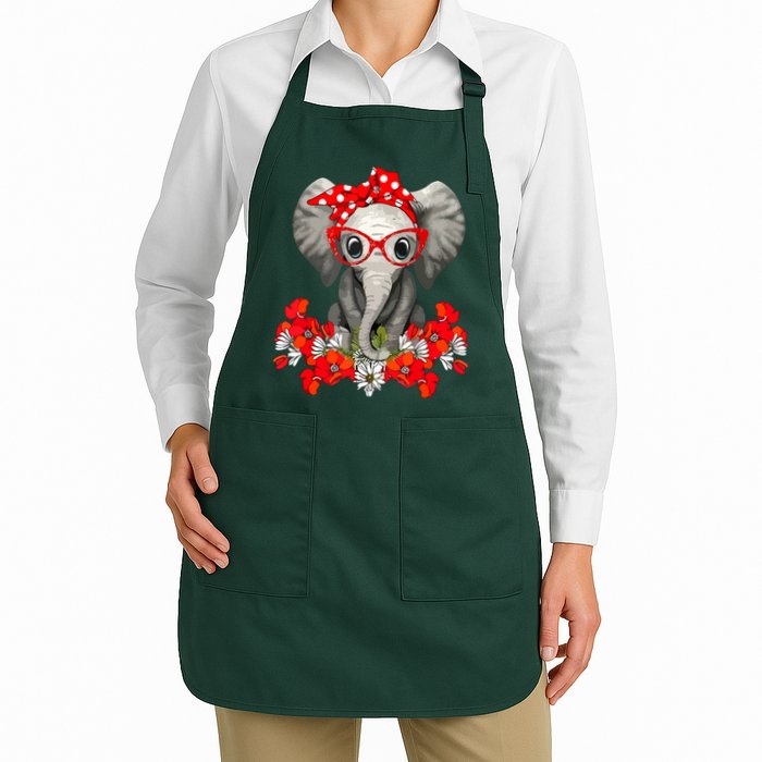 Save The Elephants Elephant Mom Red Bow Apron