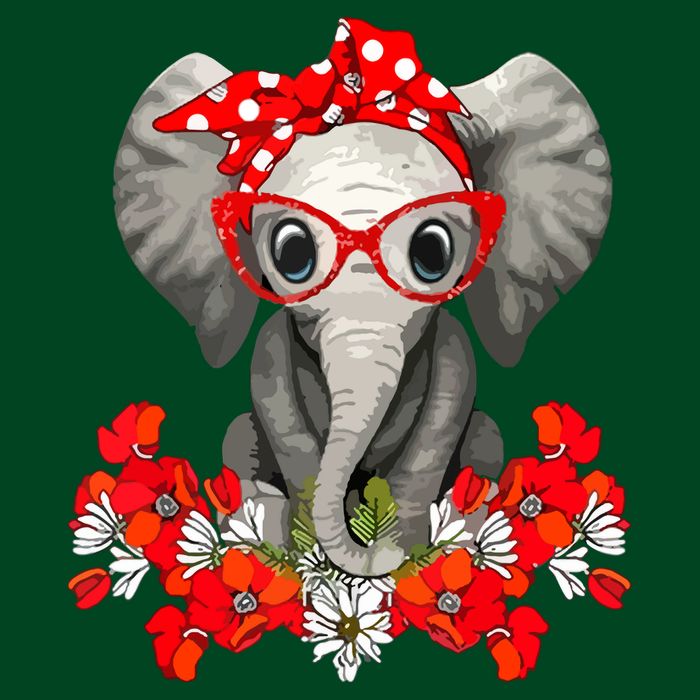 Save The Elephants Elephant Mom Red Bow Apron
