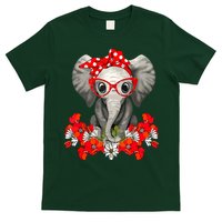 Save The Elephants Elephant Mom Red Bow T-Shirt