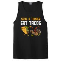 Save Turkey Eat Tacos Mexican Funny Thanksgiving Day PosiCharge Competitor Tank