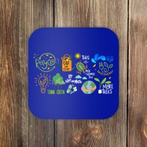 Save The Earth Day Restore Save The Planet Funny Eco Energy Gift Coaster