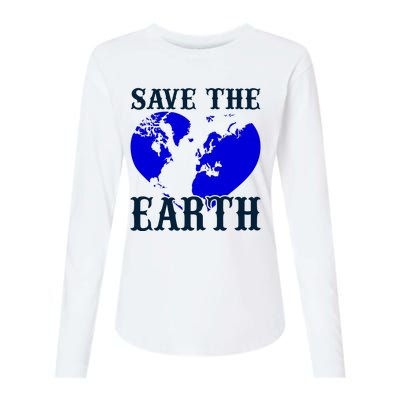 Save The Earth Womens Cotton Relaxed Long Sleeve T-Shirt