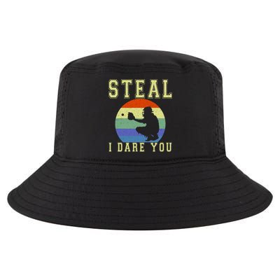 Steal I Dare You Vintage Funny Baseball Cool Comfort Performance Bucket Hat