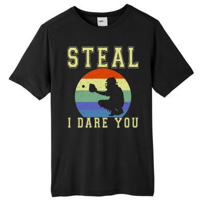 Steal I Dare You Vintage Funny Baseball Tall Fusion ChromaSoft Performance T-Shirt