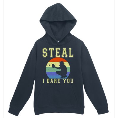 Steal I Dare You Vintage Funny Baseball Urban Pullover Hoodie