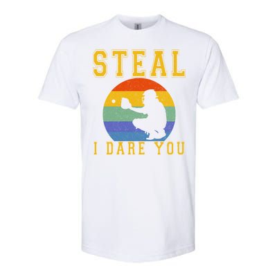 Steal I Dare You Vintage Funny Baseball Softstyle® CVC T-Shirt