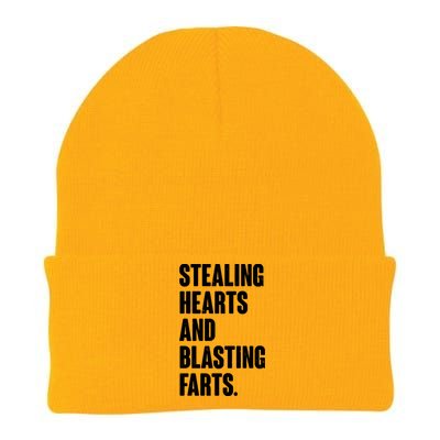 Stealing Hearts And Blasting Farts Knit Cap Winter Beanie