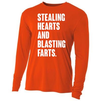 Stealing Hearts And Blasting Farts Cooling Performance Long Sleeve Crew