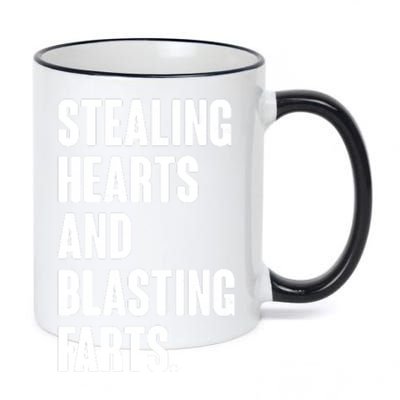 Stealing Hearts And Blasting Farts 11oz Black Color Changing Mug