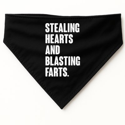 Stealing Hearts And Blasting Farts USA-Made Doggie Bandana