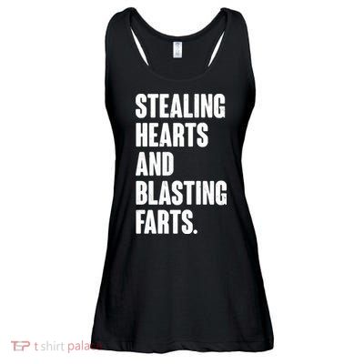 Stealing Hearts And Blasting Farts Ladies Essential Flowy Tank