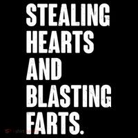 Stealing Hearts And Blasting Farts Womens Tank Top