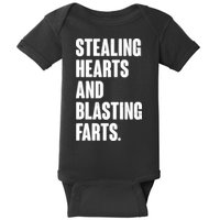 Stealing Hearts And Blasting Farts Baby Bodysuit
