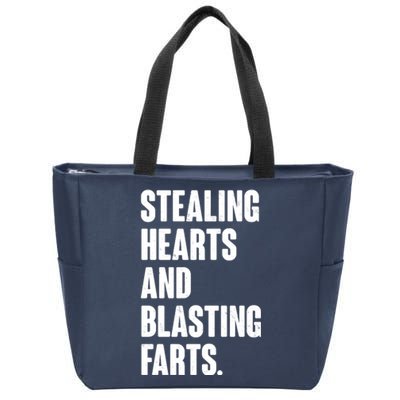 Stealing Hearts And Blasting Farts Zip Tote Bag