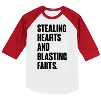 Stealing Hearts And Blasting Farts Baseball Sleeve Shirt