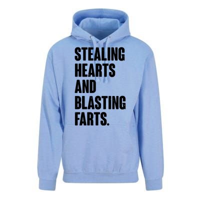 Stealing Hearts And Blasting Farts Unisex Surf Hoodie