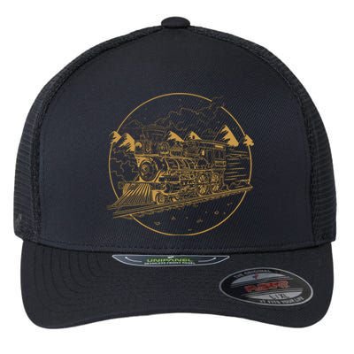 Steam Train Flexfit Unipanel Trucker Cap