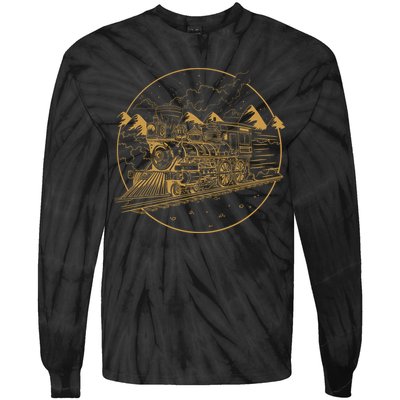Steam Train Tie-Dye Long Sleeve Shirt
