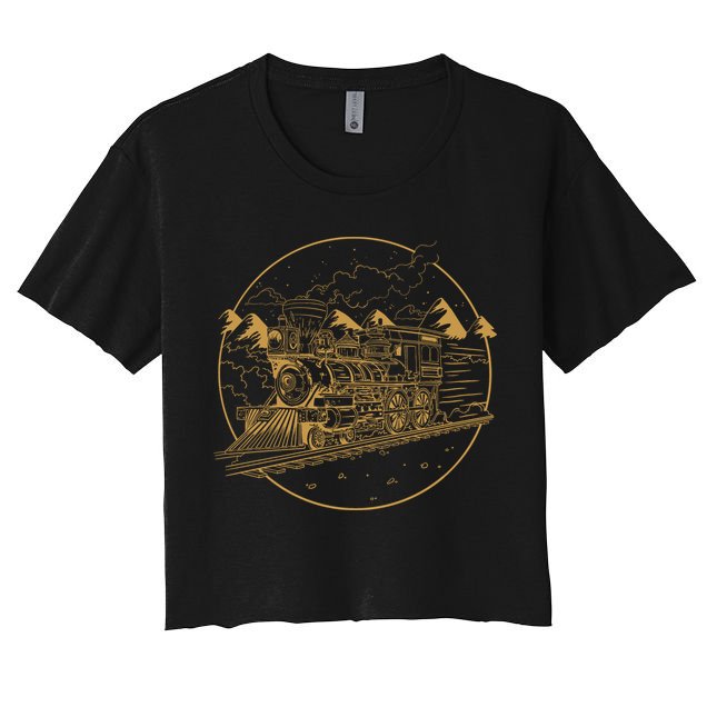 Steam Train Women's Crop Top Tee