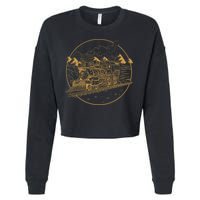 Steam Train Cropped Pullover Crew