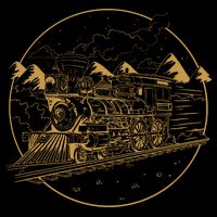 Steam Train Cropped Pullover Crew