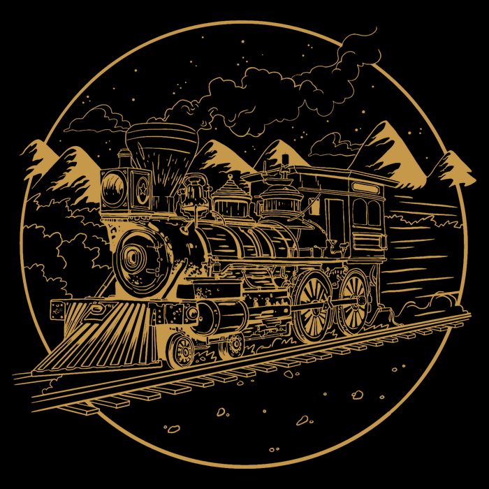 Steam Train Cropped Pullover Crew