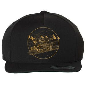 Steam Train Wool Snapback Cap